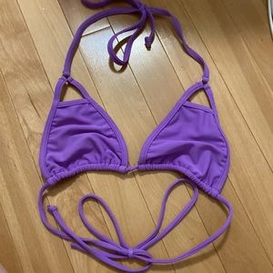 Purple bikini top